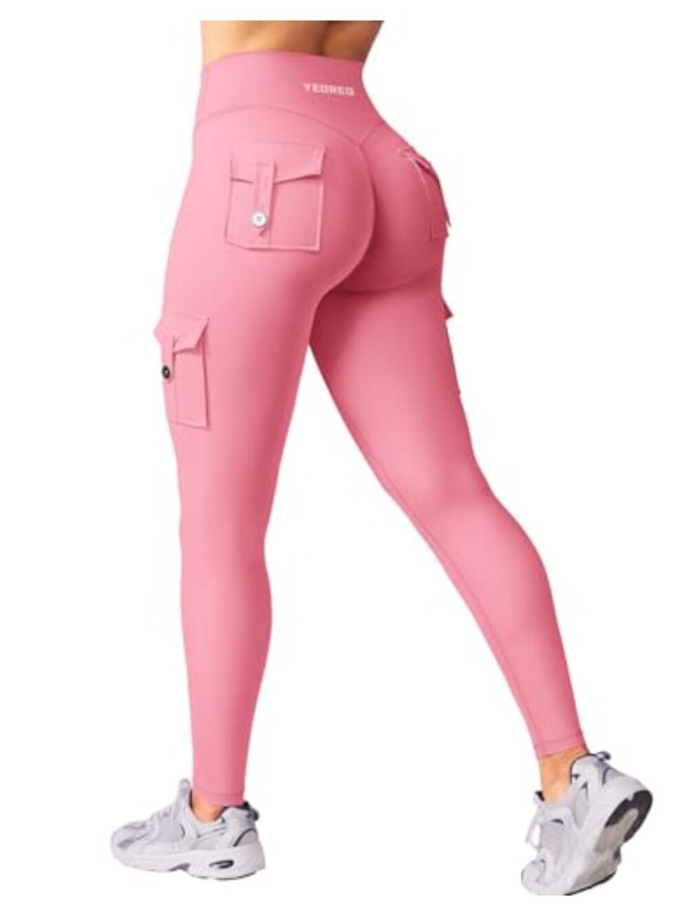 Butt Lifting Cargo Leggings with Pockets for Women
